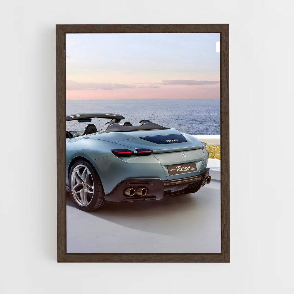Poster Vision de Plage – affiche Ferrari (vue 5)